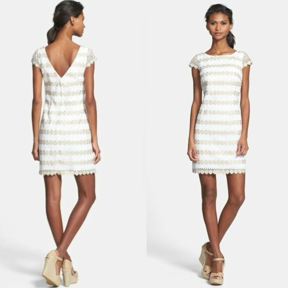 Lilly Pulitzer White Barbara Daisy Lace Dress